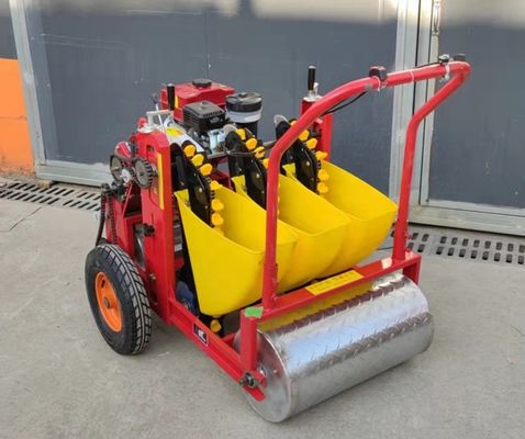 品質  Hand push 3-6rows gasoline engine seed planting garlic planting machine gasoline garlic seeder planter 工場